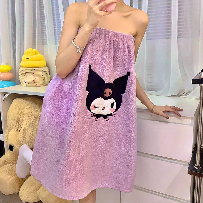 Sanrio Kuromi Pochacco Kawaii Anime Wear Wrap Bath Towel Cinnamoroll Cute Cartoon Shower Dress Clothes Gifts for Kids
Sanrio Kuromi Pochacco Kawaii Anime Wear Wrap Bath Towel Cinnamoroll Cute Cartoon Shower Dress Clothes Gifts for Kids