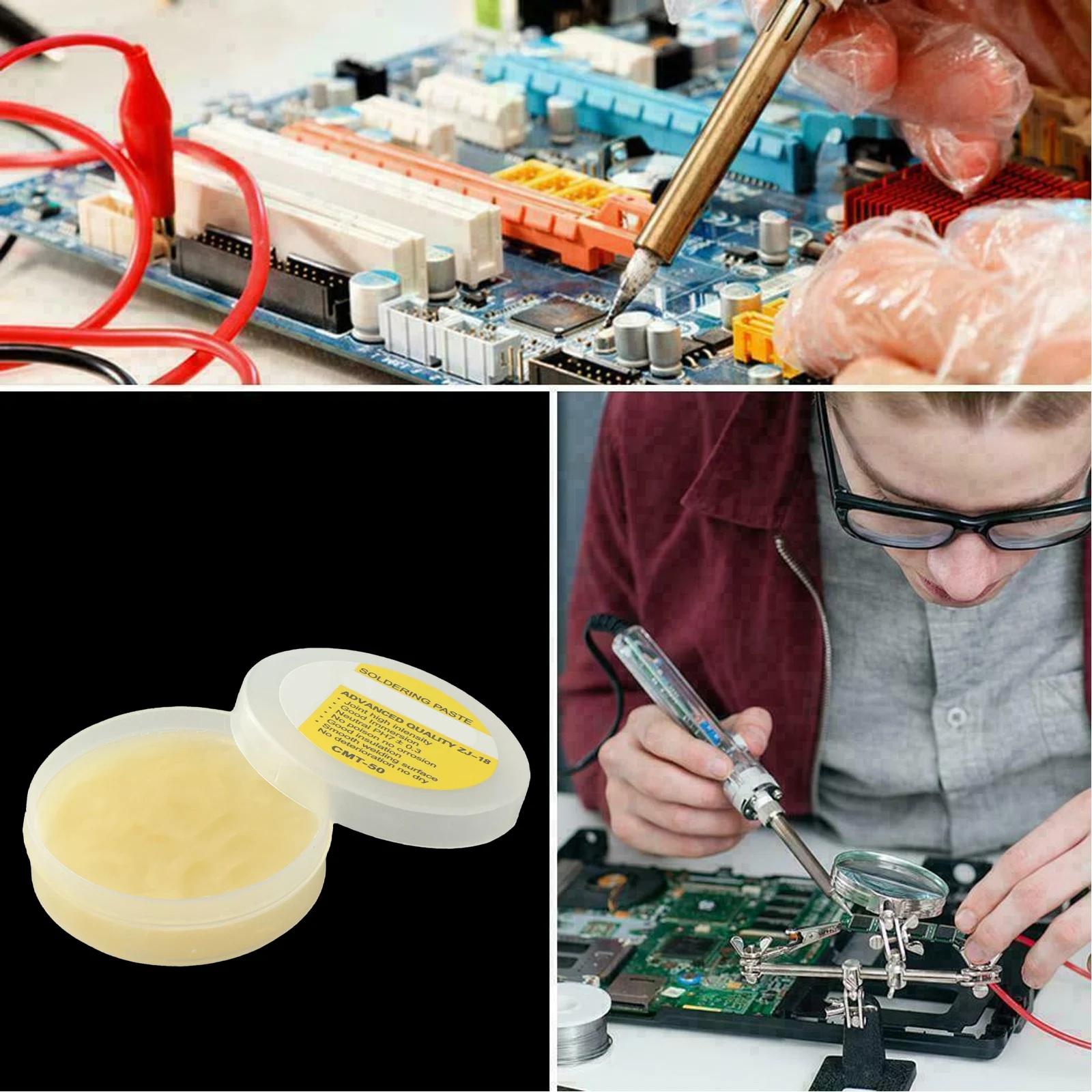 High Quality Useful Solder Paste Welding Accessory Cream Flux For Phone PCB Copper Replacement Solder Soldering
High Quality Useful Solder Paste Welding Accessory Cream Flux For Phone PCB Copper Replacement Solder Soldering