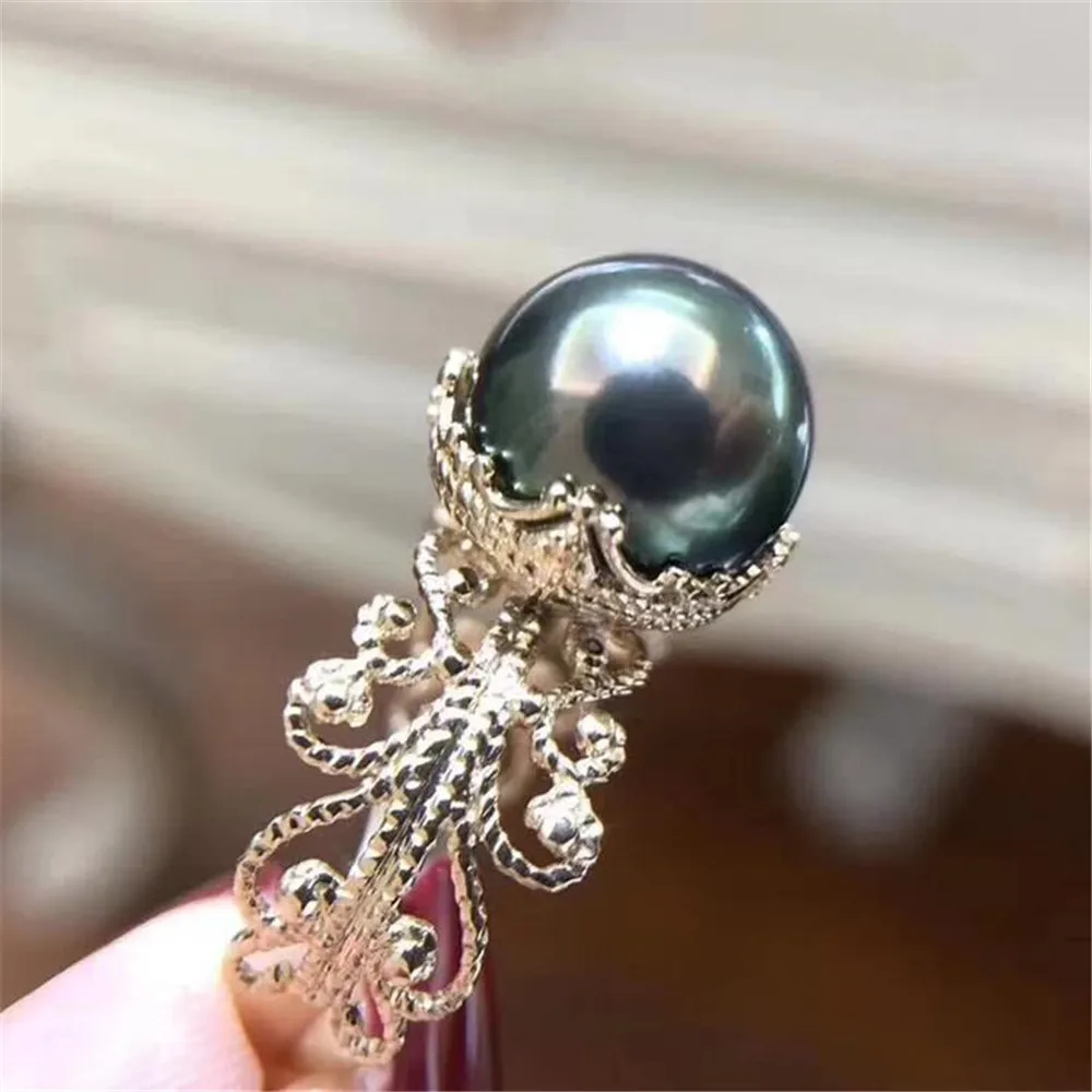 DIY pearl accessories S925 sterling silver ring vintage hollow pearl concealer Fit 11-13mm bead
DIY pearl accessories S925 sterling silver ring vintage hollow pearl concealer Fit 11-13mm bead