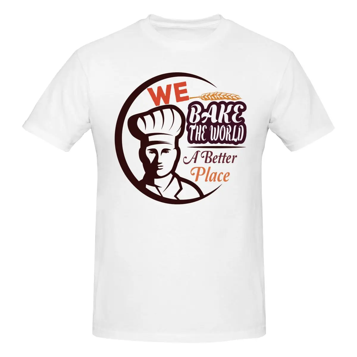 We Bake The World A Better Place Retro T Shirt Cotton Custom Short Sleeve Men Tshirt
We Bake The World A Better Place Retro T Shirt Cotton Custom Short Sleeve Men Tshirt