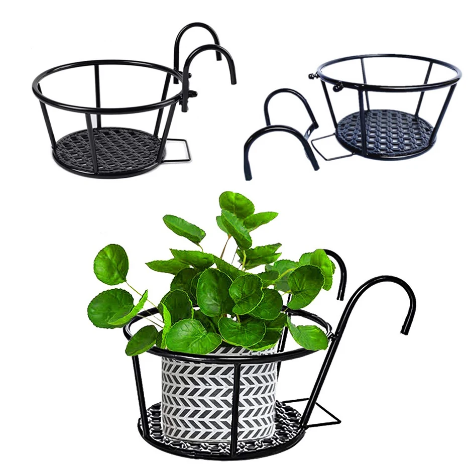 4pcs Removable Hanging Railig Planter Basket Flower Pot Holder Iron Potted Plants Rack Patio Balcony Porch Fence Pot Stand
4pcs Removable Hanging Railig Planter Basket Flower Pot Holder Iron Potted Plants Rack Patio Balcony Porch Fence Pot Stand