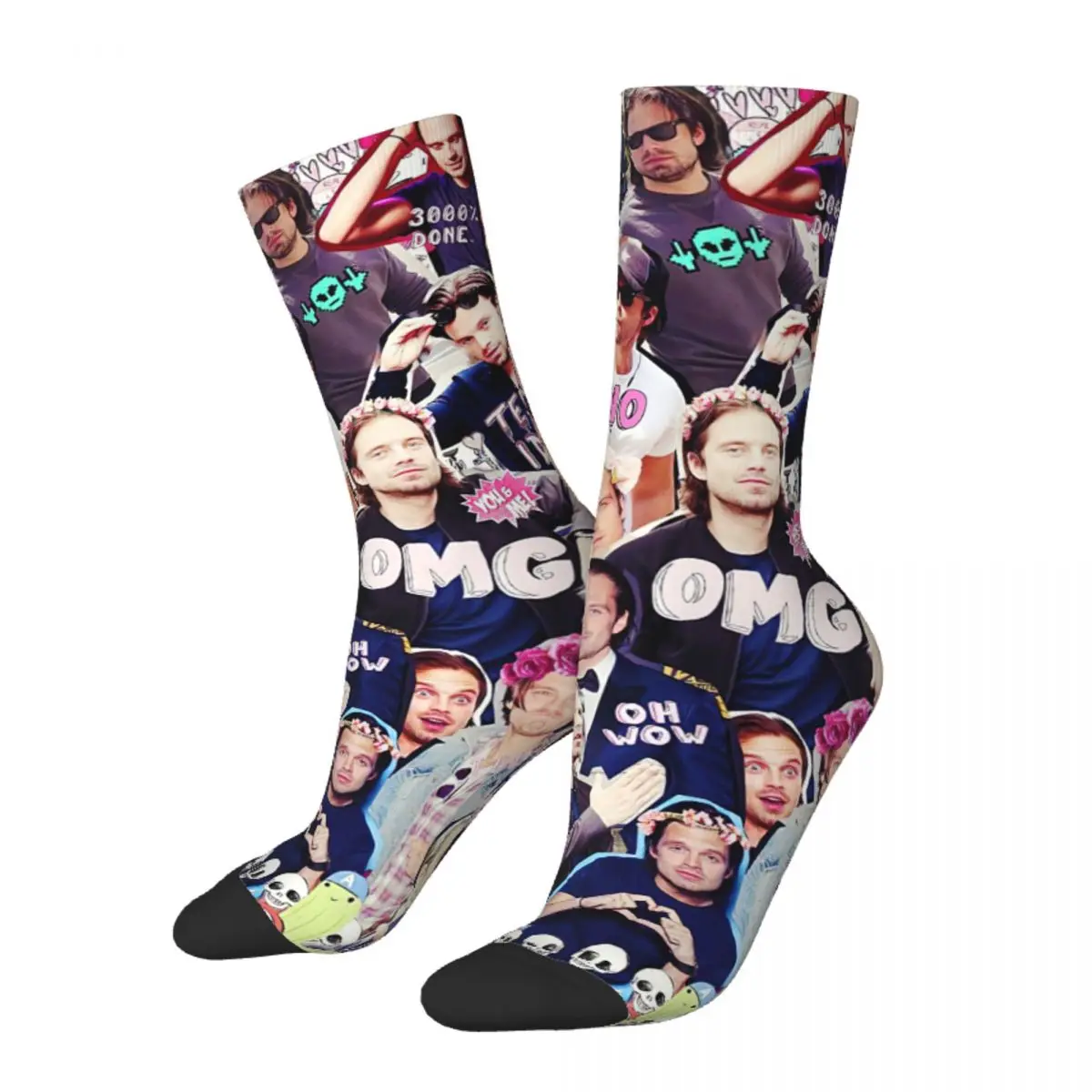 Retro Sebastian Stan Collage Basketball Socks Anime Actor Polyester Crew Socks for Unisex Sweat Absorbing
Retro Sebastian Stan Collage Basketball Socks Anime Actor Polyester Crew Socks for Unisex Sweat Absorbing