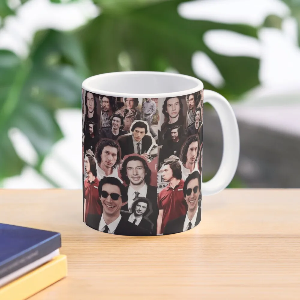 

ADAM DRIVER -- 2018 Collage Coffee Mug Tourist Thermal Cups To Carry Cups For Cafe Large Mug