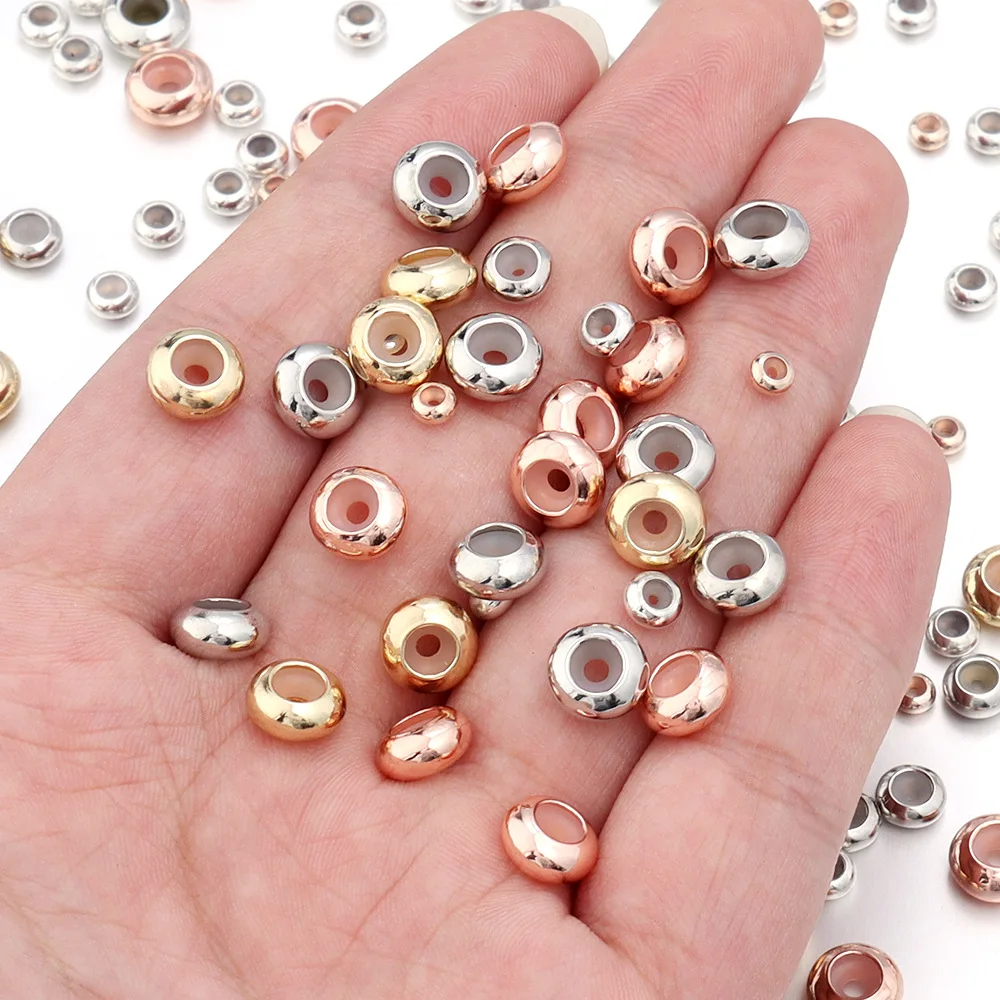20pcs Rondelle 6mm 8mm 10mm Copper Metal & Silicone Inside Loose Plug Lock Stopper Spacer Beads For Jewelry Making
20pcs Rondelle 6mm 8mm 10mm Copper Metal & Silicone Inside Loose Plug Lock Stopper Spacer Beads For Jewelry Making