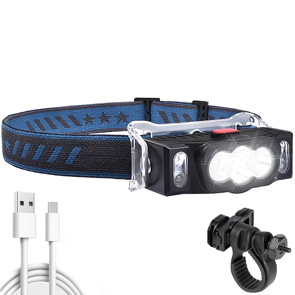 W660-3 Multi Function Sensor Headlight Strong MagneticHeadlamp Equipped with Bicycle Clips Outdoor Waterproof Cycling Light
W660-3 Multi Function Sensor Headlight Strong MagneticHeadlamp Equipped with Bicycle Clips Outdoor Waterproof Cycling Light