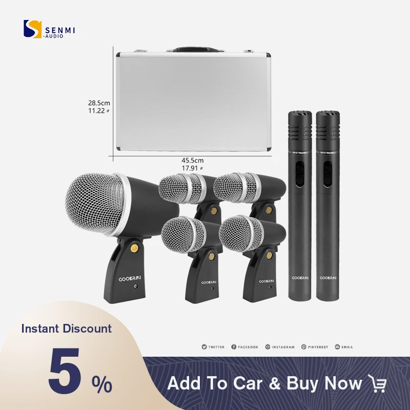 Senmi Hot Sale BETA7 Drum Microphone Instrument Metal Drum Microphone Dynamic Microphone For Recording Singing
Senmi Hot Sale BETA7 Drum Microphone Instrument Metal Drum Microphone Dynamic Microphone For Recording Singing