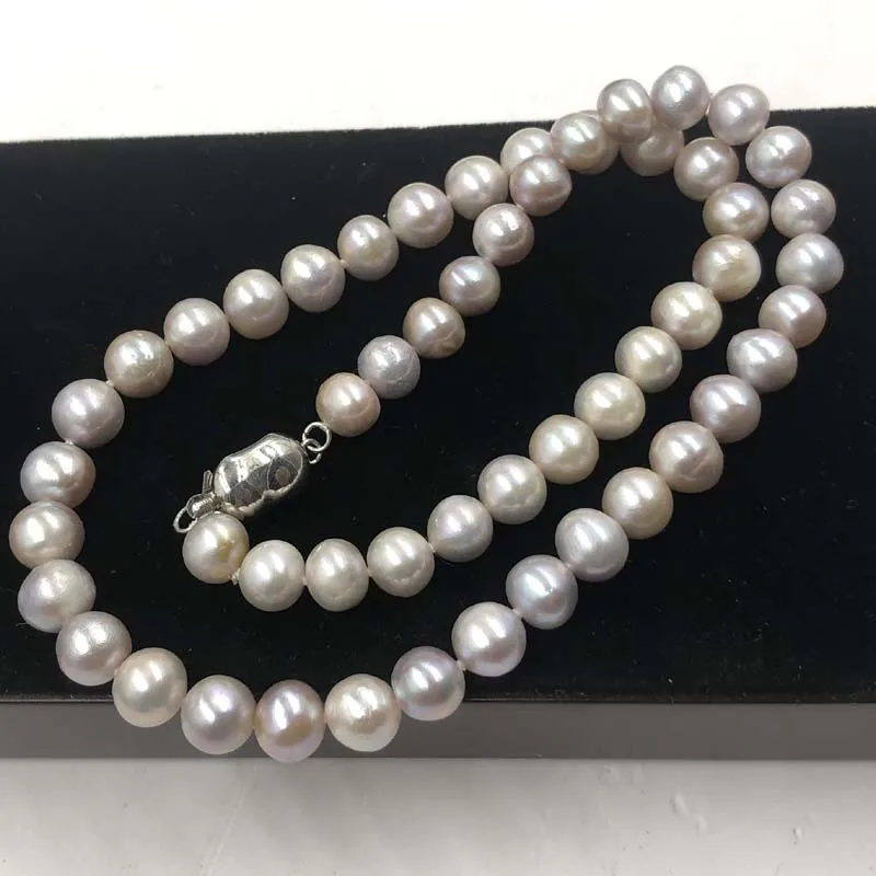 [ELEISPL Genuine 7-8mm Round Cultured Freshwter Gray Pearl Necklace 17" #22010270
[ELEISPL Genuine 7-8mm Round Cultured Freshwter Gray Pearl Necklace 17" #22010270