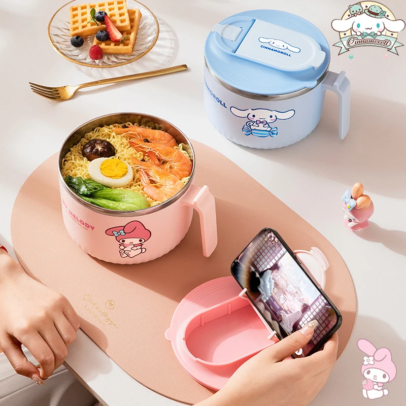 Sanrios Cinnamoroll Mymelody мультяшная миска для лапши с крышкой кавайная аниме миска для рамен из нержавеющей стали Изолированная коробка для ланча
Sanrios Cinnamoroll Mymelody мультяшная миска для лапши с крышкой кавайная аниме миска для рамен из нержавеющей стали Изолированная коробка для ланча