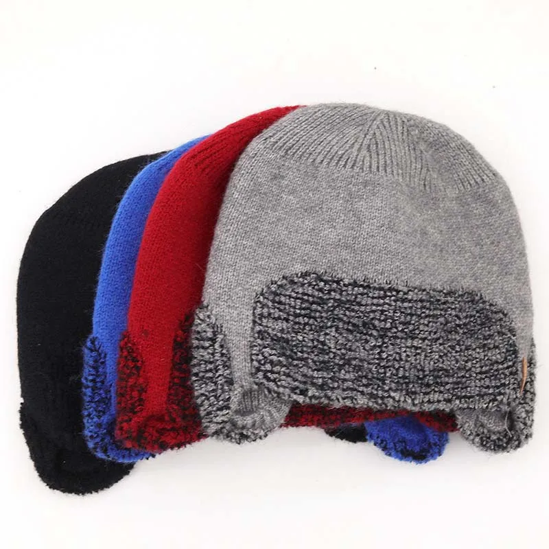 Winter Beanies Men's Caps Knitted Wool Hat Outdoor Riding Ear Protection Hat Thick Warm Brimless Fur Bonnet шапка мужская 2021
Winter Beanies Men's Caps Knitted Wool Hat Outdoor Riding Ear Protection Hat Thick Warm Brimless Fur Bonnet шапка мужская 2021