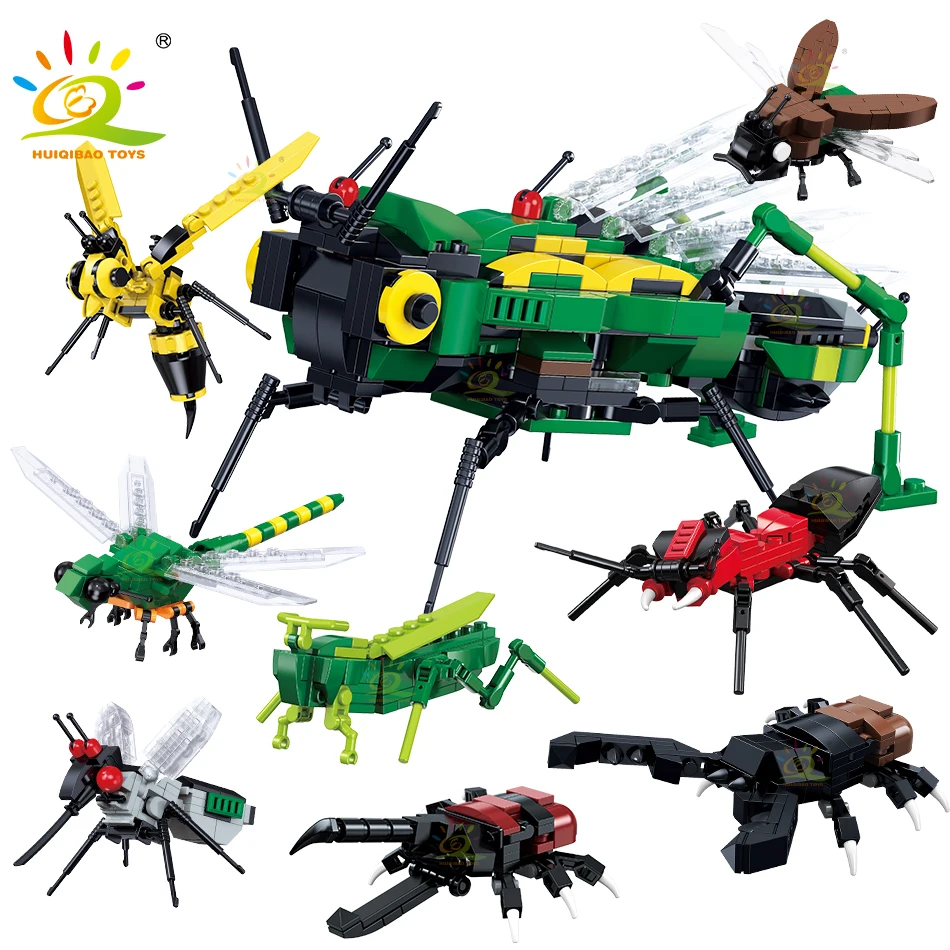 8IN1 Ideas Grasshopper Insect World Model Building Blocks Ants Fly Bumblebee Dragonfly MOC Bricks Creation Toy for Children Gift
8IN1 Ideas Grasshopper Insect World Model Building Blocks Ants Fly Bumblebee Dragonfly MOC Bricks Creation Toy for Children Gift