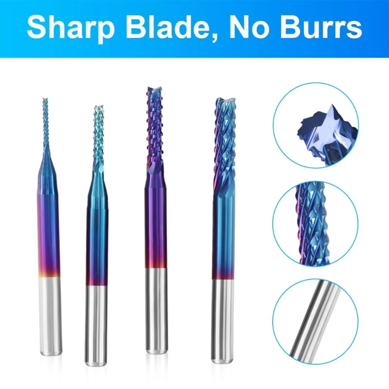 10Pcs Corn End Mill Milling Cutters Bit 0.8-3.0mm PCB Blue Coat End Mill Cutting Milling Tools for Engraving Machine 40JE
10Pcs Corn End Mill Milling Cutters Bit 0.8-3.0mm PCB Blue Coat End Mill Cutting Milling Tools for Engraving Machine 40JE