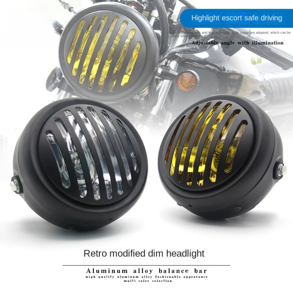 Motorcycle for Harley Cruising Prince Vintage Headlights 5.75 Inch Modified Shan Shan Metal Headlight Assembly
Motorcycle for Harley Cruising Prince Vintage Headlights 5.75 Inch Modified Shan Shan Metal Headlight Assembly