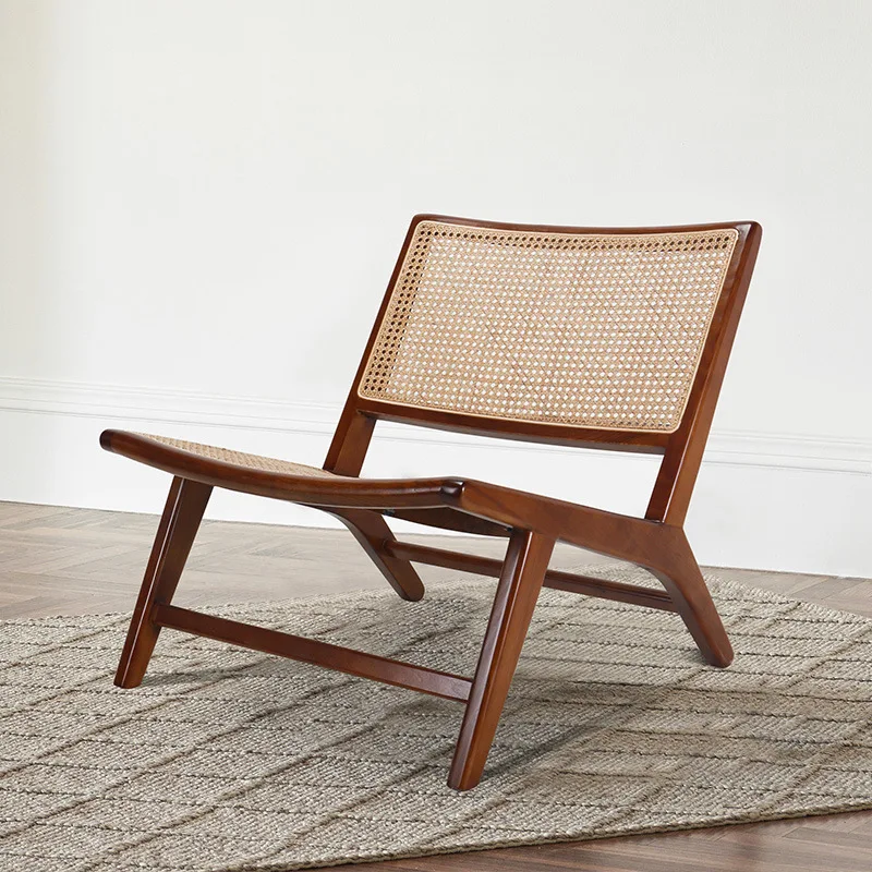Nordic rattan chair retro balcony net red single sofa chair solid wood medieval furniture old Japanese leisure chair
Nordic rattan chair retro balcony net red single sofa chair solid wood medieval furniture old Japanese leisure chair