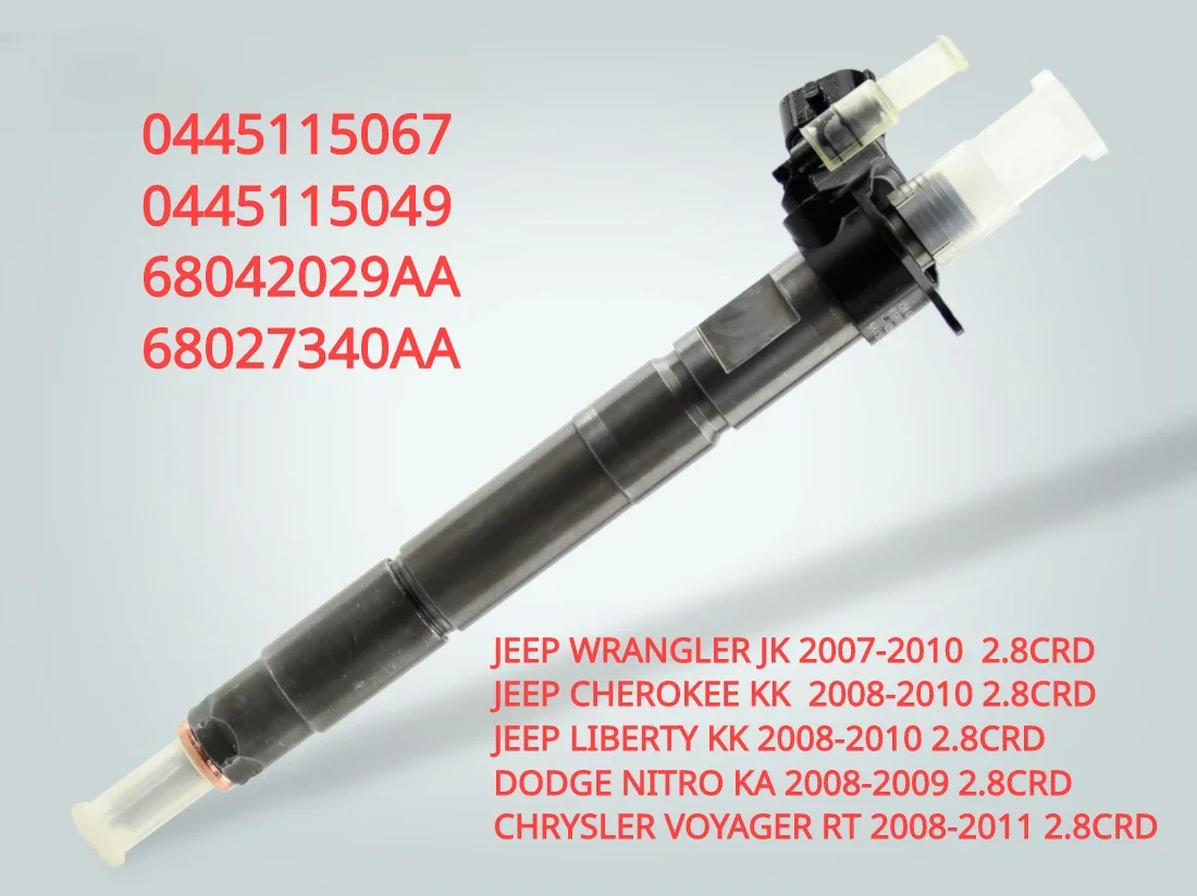 0445115067 0445115049 New Diesel Fuel Injector Nozzle For Jeep Wrangler JK 2.8 CRD 07-10 68042029AA
0445115067 0445115049 New Diesel Fuel Injector Nozzle For Jeep Wrangler JK 2.8 CRD 07-10 68042029AA