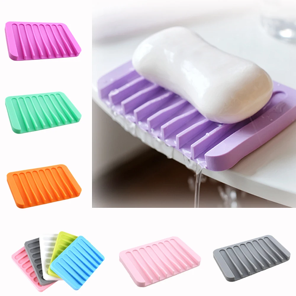 Bathroom Soap Dish Self Draining Silicone Soap Container Toilet Soap Box for Shower Flexible Bar Soap Holder
Bathroom Soap Dish Self Draining Silicone Soap Container Toilet Soap Box for Shower Flexible Bar Soap Holder