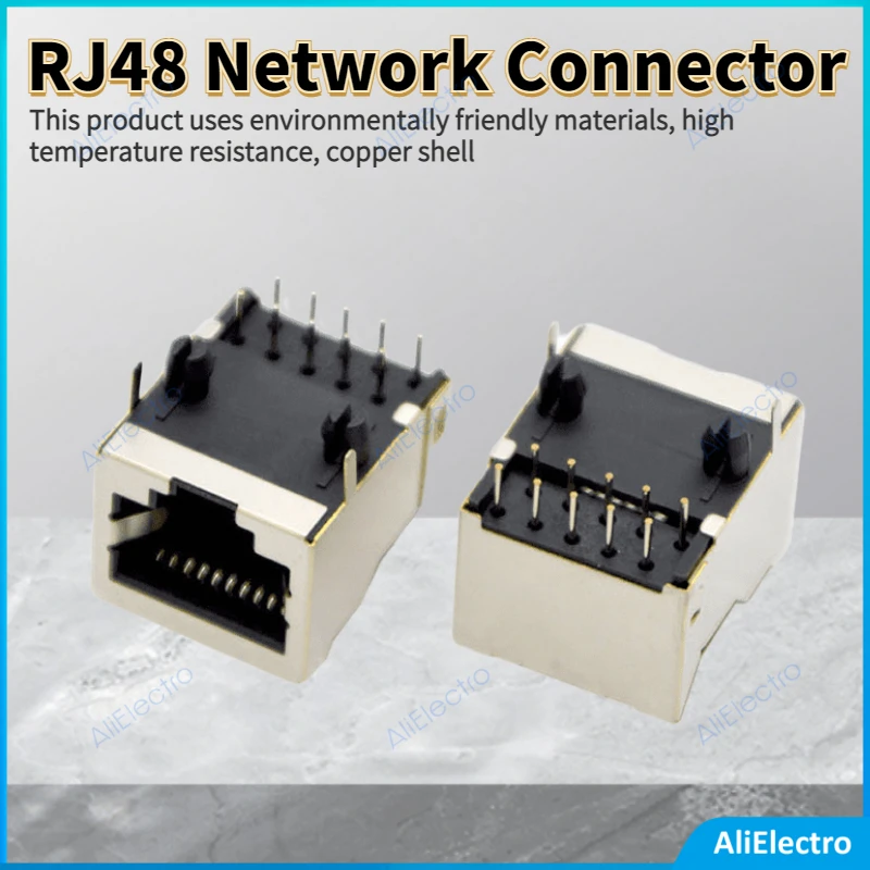 10pcs RJ48 Network Connector 10P10C With Shielding Socket 10 Core Copper Shell female Jack PCB Special Purpose
10pcs RJ48 Network Connector 10P10C With Shielding Socket 10 Core Copper Shell female Jack PCB Special Purpose