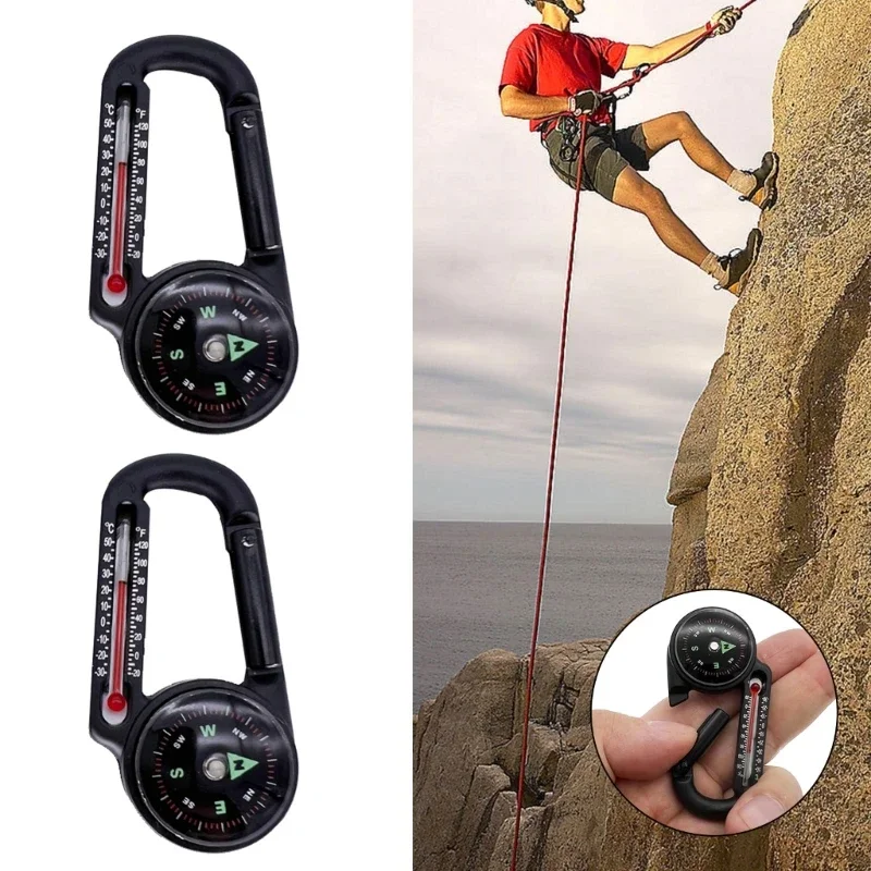 Mini Keychain Multifunctional Camping Compasses Thermometer Outdoors Climbing Temperature Tester Helping Survival Device
Mini Keychain Multifunctional Camping Compasses Thermometer Outdoors Climbing Temperature Tester Helping Survival Device