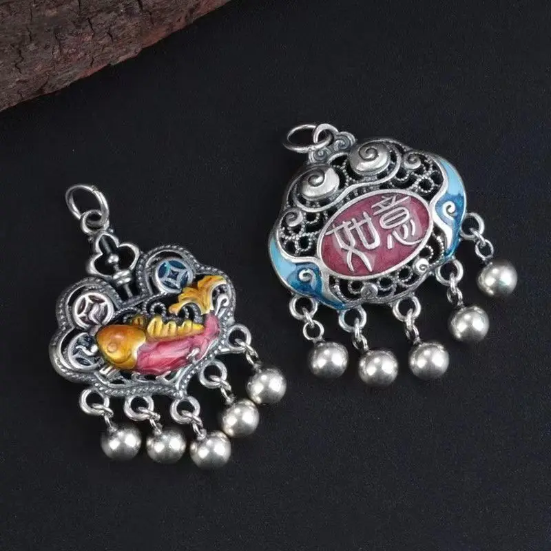 Koi Little Fish Ruyi Lock Pendant Vintage Dripping Glue Craft Tassel Ruyi Pendant Clavicle Pendant
Koi Little Fish Ruyi Lock Pendant Vintage Dripping Glue Craft Tassel Ruyi Pendant Clavicle Pendant