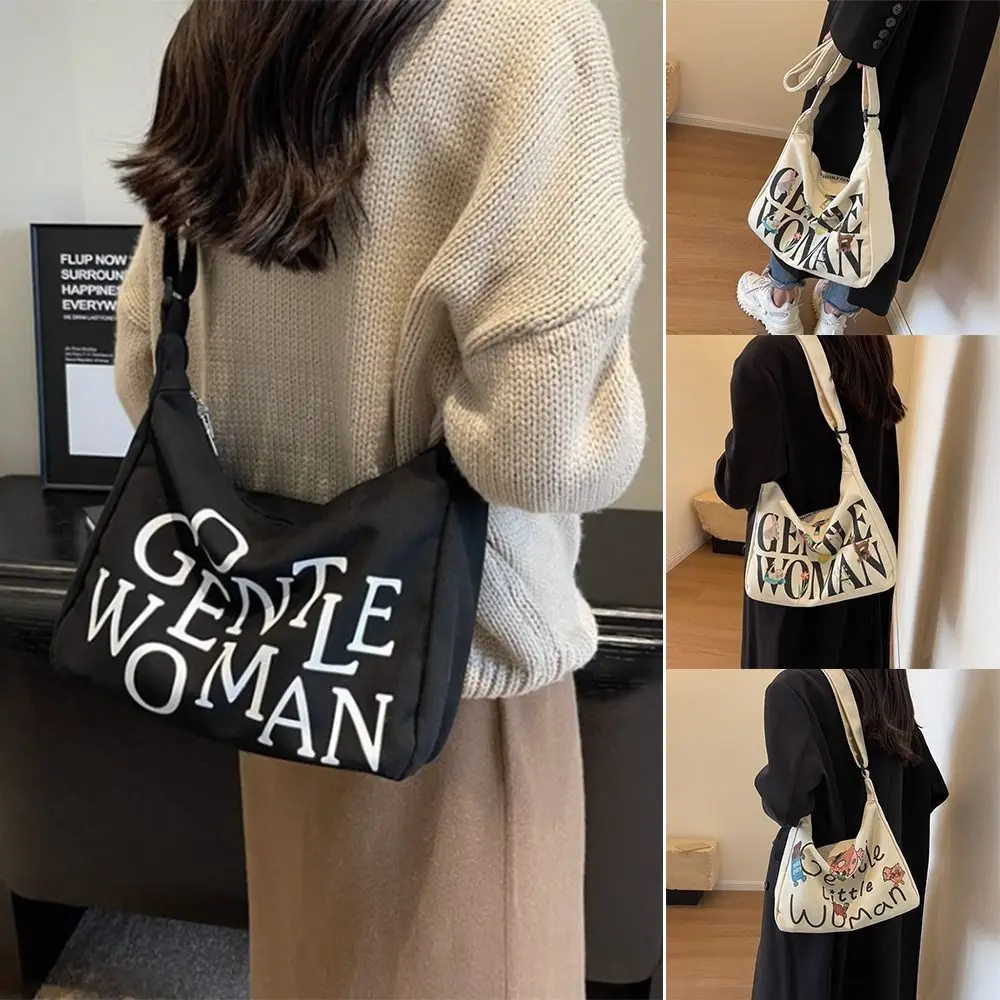 Canvas Shoulder Bag Fashion Gentlewoman Letter Printing Tote Bag Large Capacity Shopping Bag Woman Girls
Canvas Shoulder Bag Fashion Gentlewoman Letter Printing Tote Bag Large Capacity Shopping Bag Woman Girls