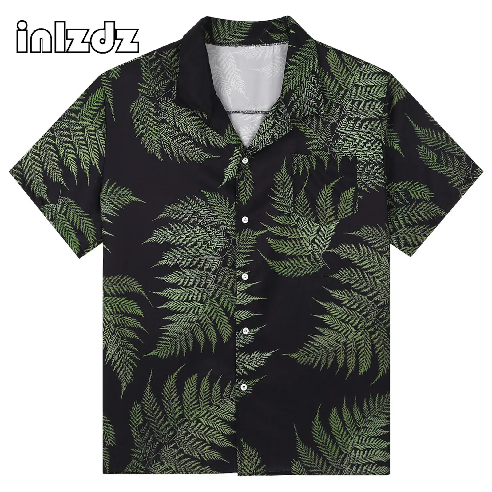 

Mens Short Sleeve Shirts Button Down Vacation Cruise Travel Beach Tops Fashion Hawaiian Shirt Casual Notched Collar Tops