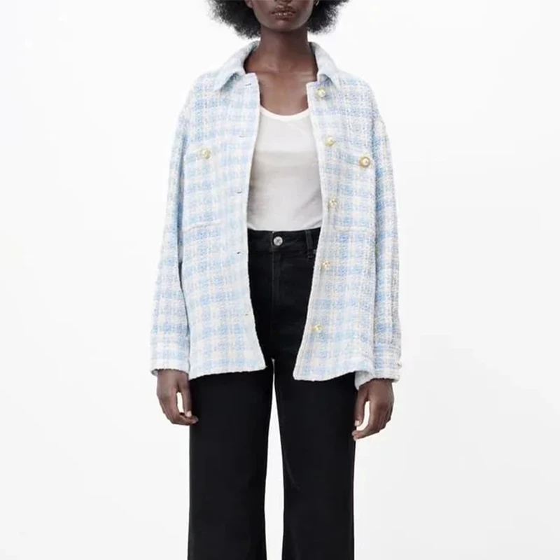 Women's Shirt Jacket Coat Long Sleeves Top Woman Streetwear Coat Vintage Blouses Elegant Fashion Jacket Woman With Pocket Shirt
Women's Shirt Jacket Coat Long Sleeves Top Woman Streetwear Coat Vintage Blouses Elegant Fashion Jacket Woman With Pocket Shirt
