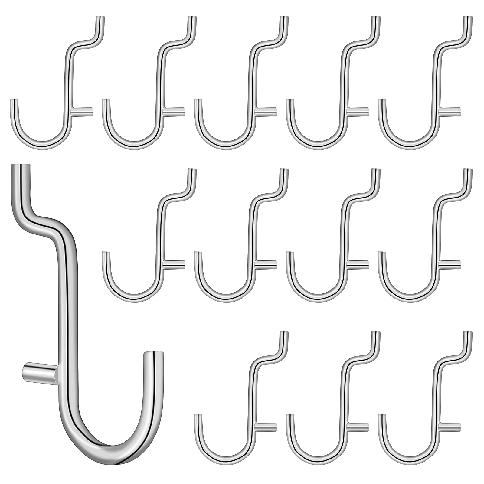 20 Pieces Pegboard Hooks Stainless Steel Peg Hooks Pegboard Assortment Metal Peg Hooks Pegboard Accessories Multipurpose J Style
20 Pieces Pegboard Hooks Stainless Steel Peg Hooks Pegboard Assortment Metal Peg Hooks Pegboard Accessories Multipurpose J Style