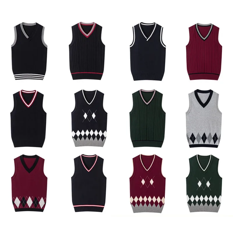 Autumn V Neck Sweaters School Uniform Vest Korean Students School Uniform Young Sweater Vest Girls Boys Sweater Vest Women Men
Autumn V Neck Sweaters School Uniform Vest Korean Students School Uniform Young Sweater Vest Girls Boys Sweater Vest Women Men