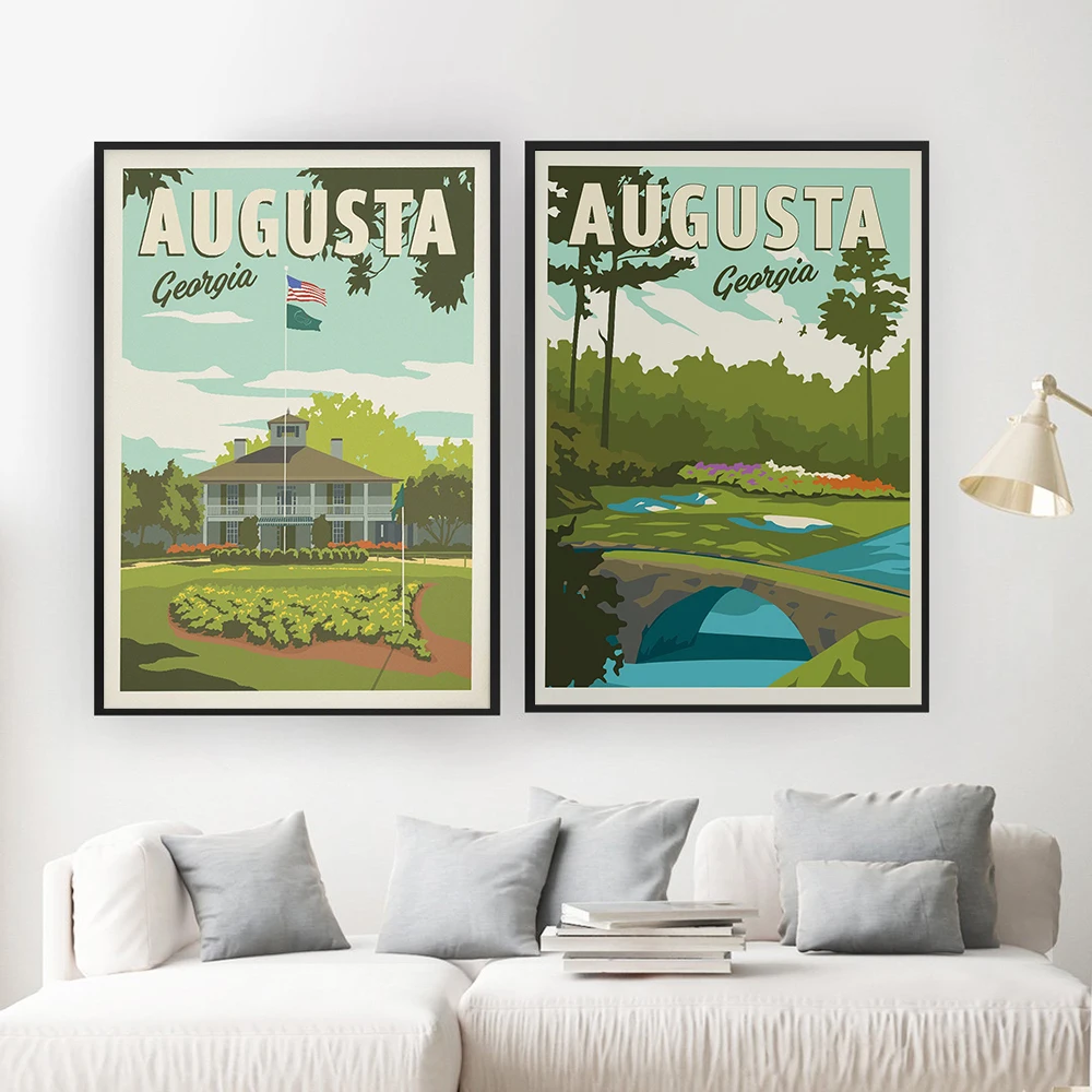 Augusta Pictures Georgia Golf Minimalist Retro Travel Giclee Poster Print Canvasa Painting Nordic Living Room Wall Art Decor
Augusta Pictures Georgia Golf Minimalist Retro Travel Giclee Poster Print Canvasa Painting Nordic Living Room Wall Art Decor