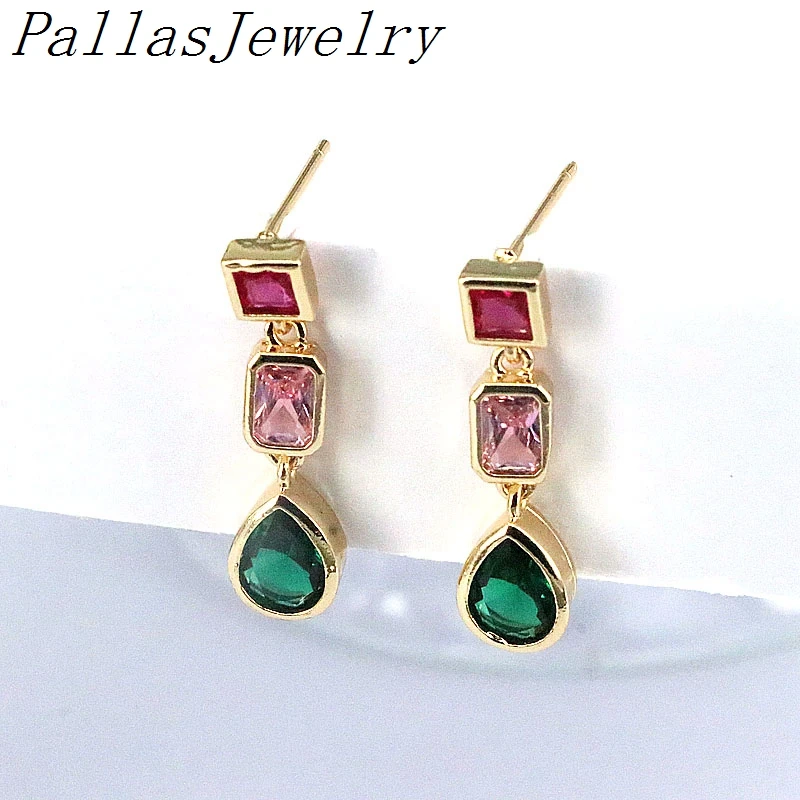 5Pairs, Fashion Geometric Colorful Zirconia Earrings,Gold Color Waterdrop Charm Earrings CZ Drop Dangle Earrings Wedding Jewelry
5Pairs, Fashion Geometric Colorful Zirconia Earrings,Gold Color Waterdrop Charm Earrings CZ Drop Dangle Earrings Wedding Jewelry