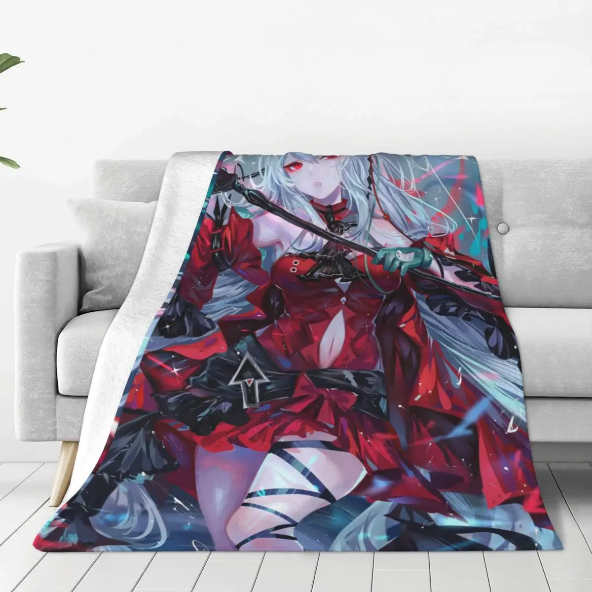 

Arknights Skadi Fleece Blankets Anime Game Custom Throw Blankets for Home Hotel Sofa 200x150cm Rug Piece 1