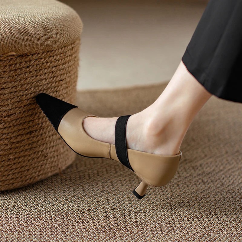 2023 new Spring women pumps natural leather 22-24.5cm length cowhide+sheepsk suede+pigskin Buckle Mary Jane shoes high heels
2023 new Spring women pumps natural leather 22-24.5cm length cowhide+sheepsk suede+pigskin Buckle Mary Jane shoes high heels
