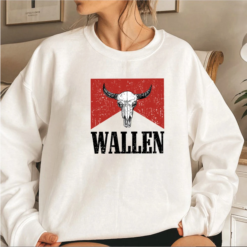 

Wallen and Hardy Sweatshirt Wallen Bullhead Graphic Hoodie Cowboy Country Music Jumper Cowgirl Wallen Rodeo Crewneck Sweatshirts