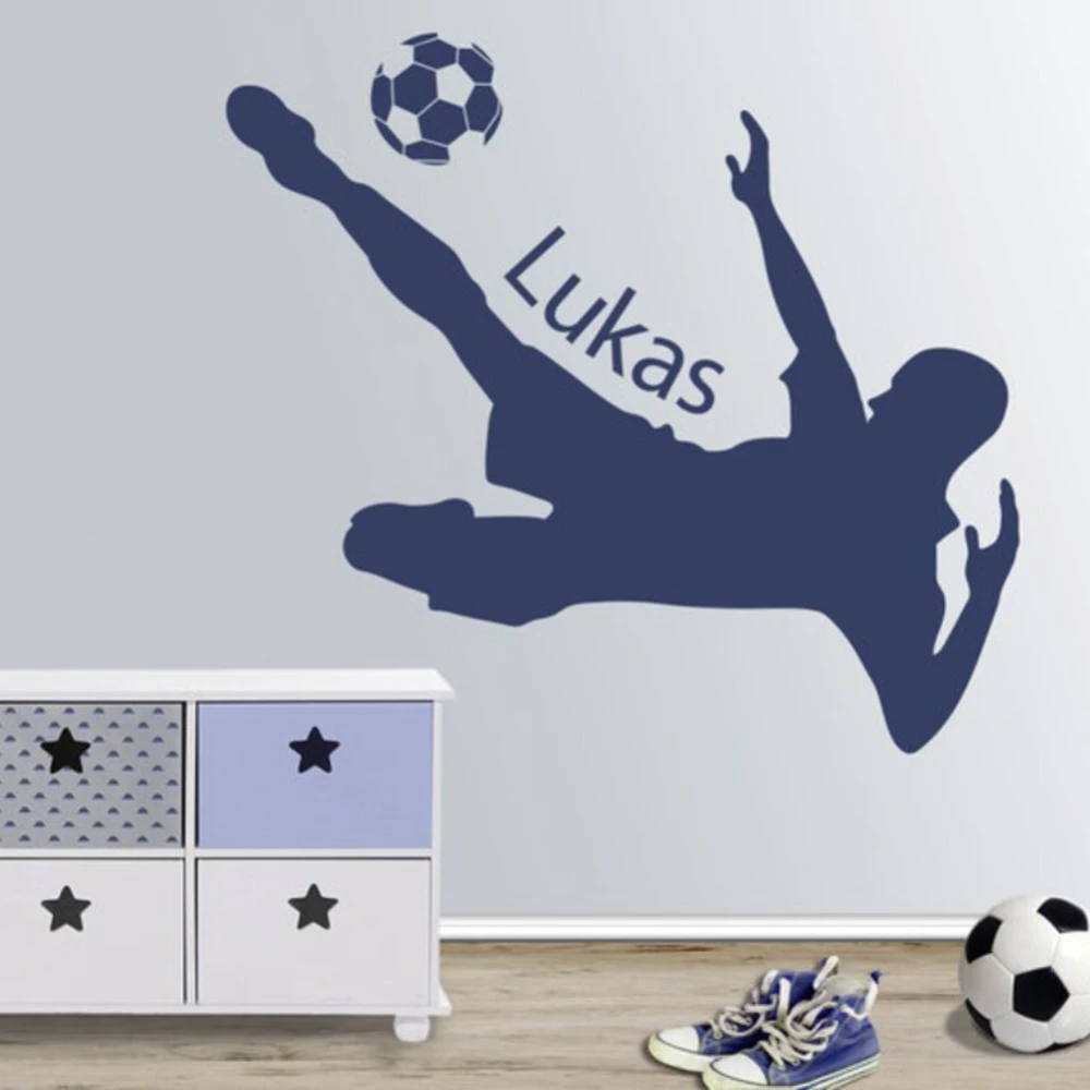 

Football Football Custom Name Vinyl Wall Decal Children's Name Wall Decal Mural Bedroom Decoration Poster Art Decoration G82