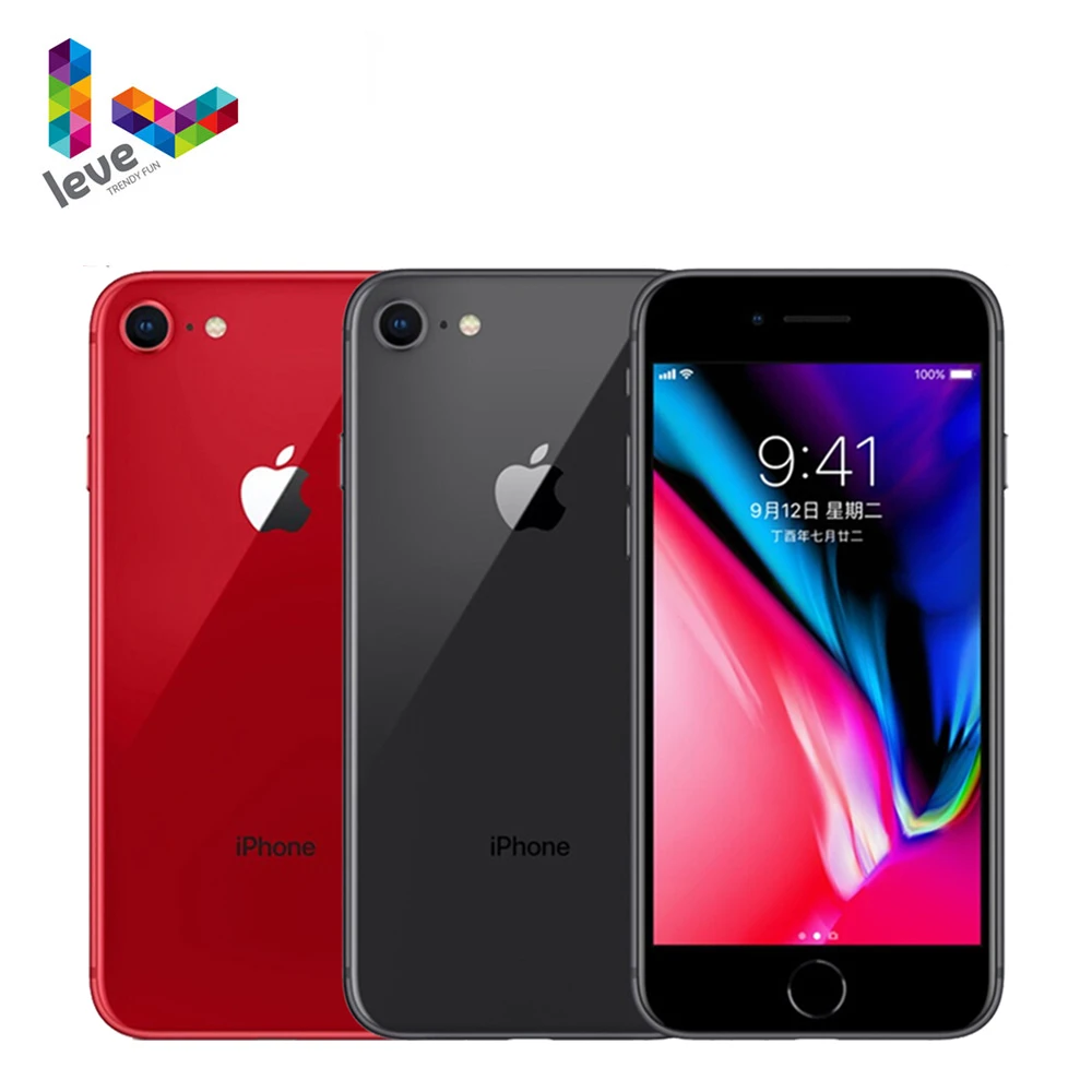 

Apple iPhone 8 Used Cellphone 4.7inch 2GB RAM 64GB/256GB ROM Hexa Core 12.0MP Fingerprint Touch ID Unlocked 4G LTE Mobile Phone