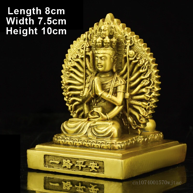 Brass Thousand Hand Guanyin Buddha Sculpture, Creative Decoration, Home Decor Living Room Bedroom Car Office Desktop Crafts, 1Pc
Brass Thousand Hand Guanyin Buddha Sculpture, Creative Decoration, Home Decor Living Room Bedroom Car Office Desktop Crafts, 1Pc