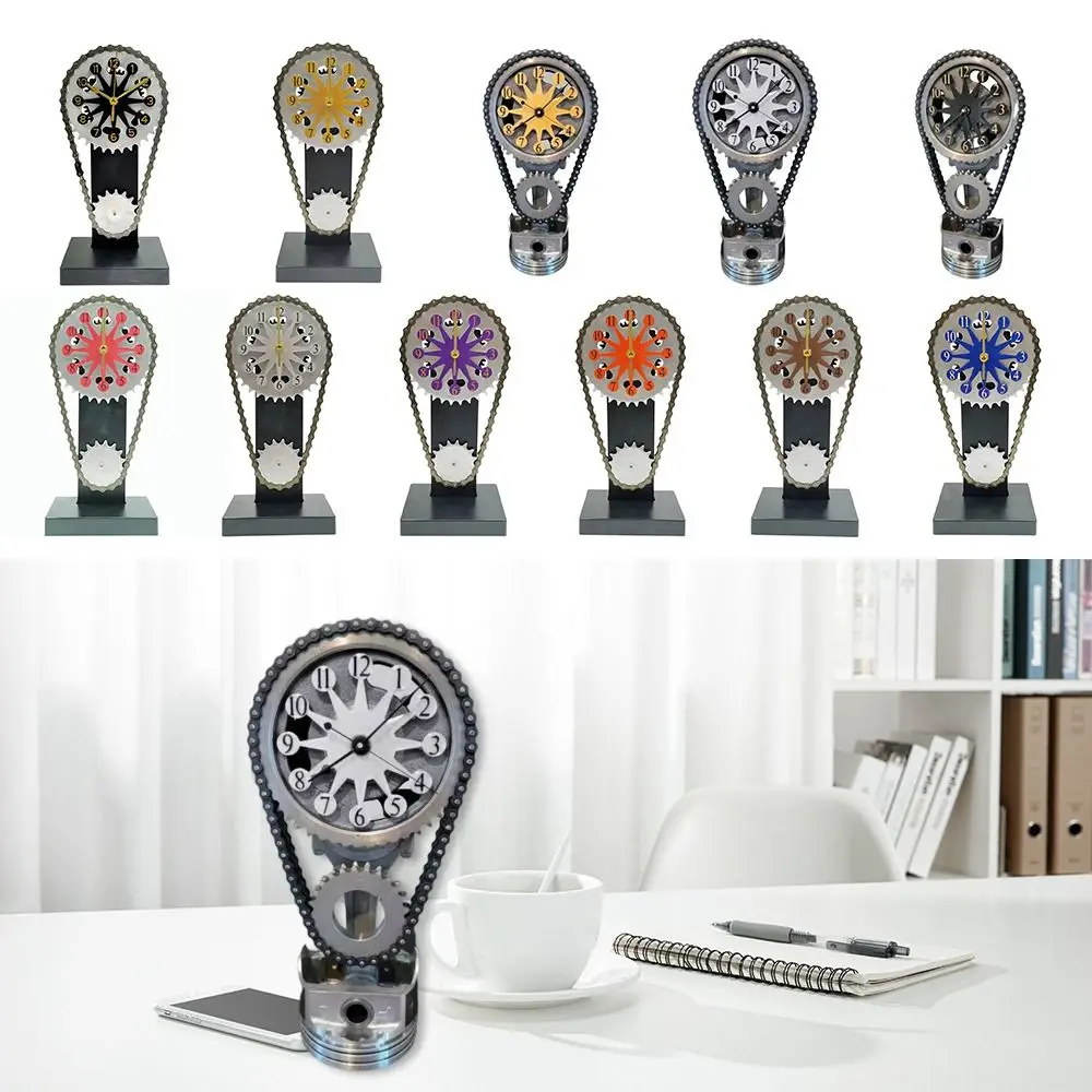 Mechanical Wind Chain Gear Clock Vintage Craft Metal Rotating Gear Clock Block Timing Chain Clock Home Decoration
Mechanical Wind Chain Gear Clock Vintage Craft Metal Rotating Gear Clock Block Timing Chain Clock Home Decoration
