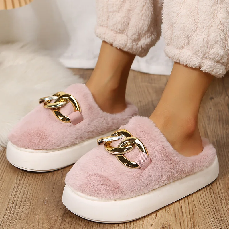 Plush Women Slippers Sexy Rhinestone Gir Slippers Non-slip Platform Ladies Home Slippers Winter Indoor Shoes Pantoufles Femme
Plush Women Slippers Sexy Rhinestone Gir Slippers Non-slip Platform Ladies Home Slippers Winter Indoor Shoes Pantoufles Femme