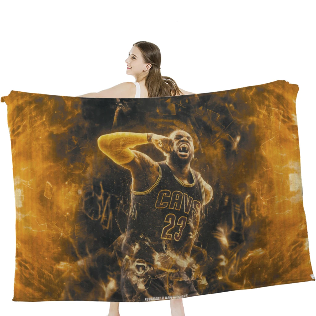 NBA All-Star Hall of Fame Basketball Never Stops James Thickened Blanket Flannel Extra Soft 3D Printing Warm Winter Plush
NBA All-Star Hall of Fame Basketball Never Stops James Thickened Blanket Flannel Extra Soft 3D Printing Warm Winter Plush