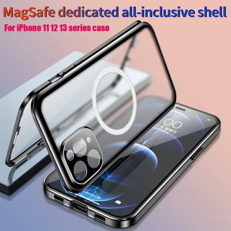 Магнитный металлический флип-чехол для iPhone 14 13 Pro Max 12, беспроводное зарядное устройство Magsafing, полностью закаленное стекло, прозрачный защитный чехол
Магнитный металлический флип-чехол для iPhone 14 13 Pro Max 12, беспроводное зарядное устройство Magsafing, полностью закаленное стекло, прозрачный защитный чехол