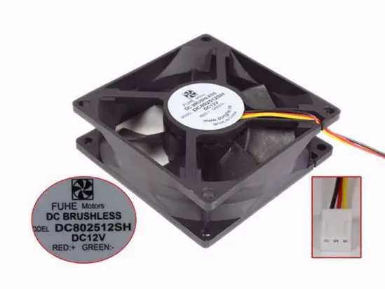 3-проводной охлаждающий вентилятор FUHE Motors DC802512SH, постоянный ток 12 В, 80x80x25 мм
3-проводной охлаждающий вентилятор FUHE Motors DC802512SH, постоянный ток 12 В, 80x80x25 мм