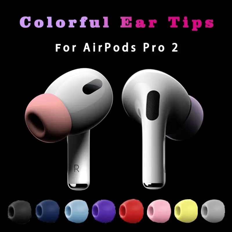 For Apple AirPods Pro 2 Replacement Ear Tips Earphone Covers Earpads Colorful Earbuds Silicone In Ear Eartip Cushion Accessories
For Apple AirPods Pro 2 Replacement Ear Tips Earphone Covers Earpads Colorful Earbuds Silicone In Ear Eartip Cushion Accessories