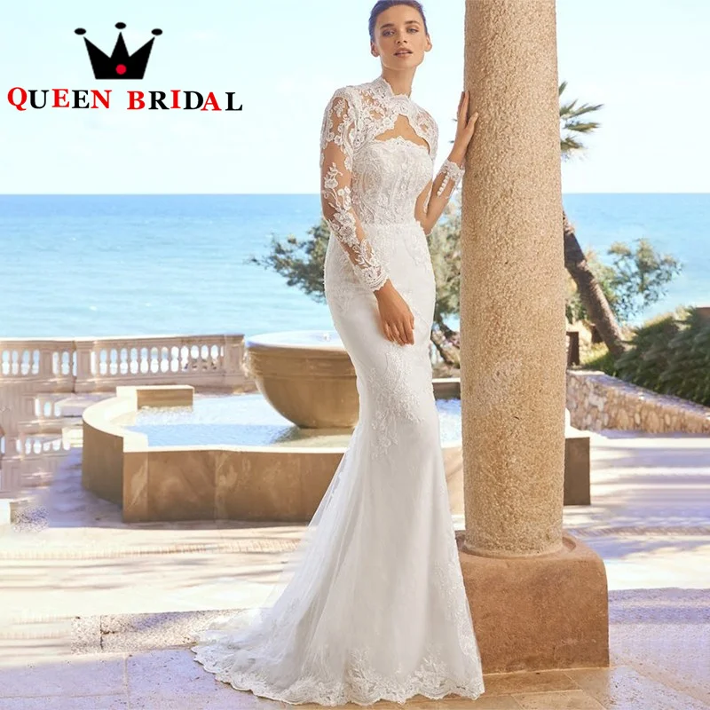 Strapless Appliques Lace Wedding Dresses 2023 New Long Sleeve Mermaid Backless Women Bridal Gowns Vestido De Noiva Custom D22XM
Strapless Appliques Lace Wedding Dresses 2023 New Long Sleeve Mermaid Backless Women Bridal Gowns Vestido De Noiva Custom D22XM