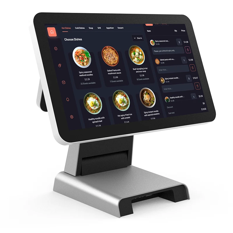 

wholesale new model Dual Touch Screen 15.6" 10.1" Pos systems for restaurants POS terminal cash register all in one Pos systems