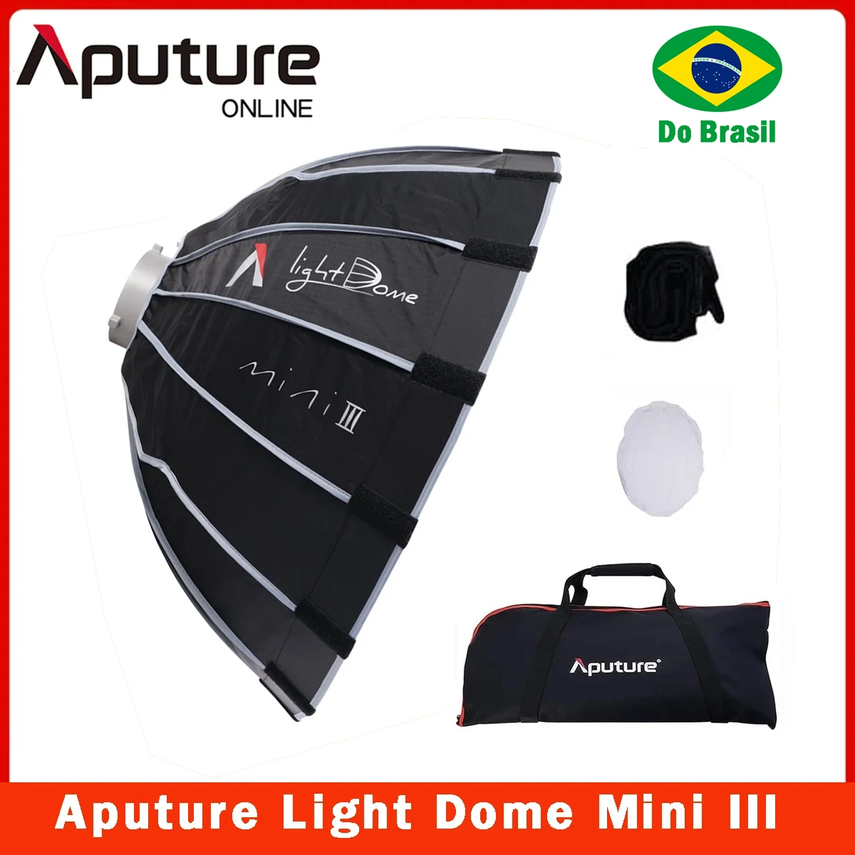 Aputure Light Dome Mini III 21.6" Deep Octagon Softbox with Honeycomb Grid for Bowens Mount Lights Aputure 300X/300D II/200X-S
Aputure Light Dome Mini III 21.6" Deep Octagon Softbox with Honeycomb Grid for Bowens Mount Lights Aputure 300X/300D II/200X-S