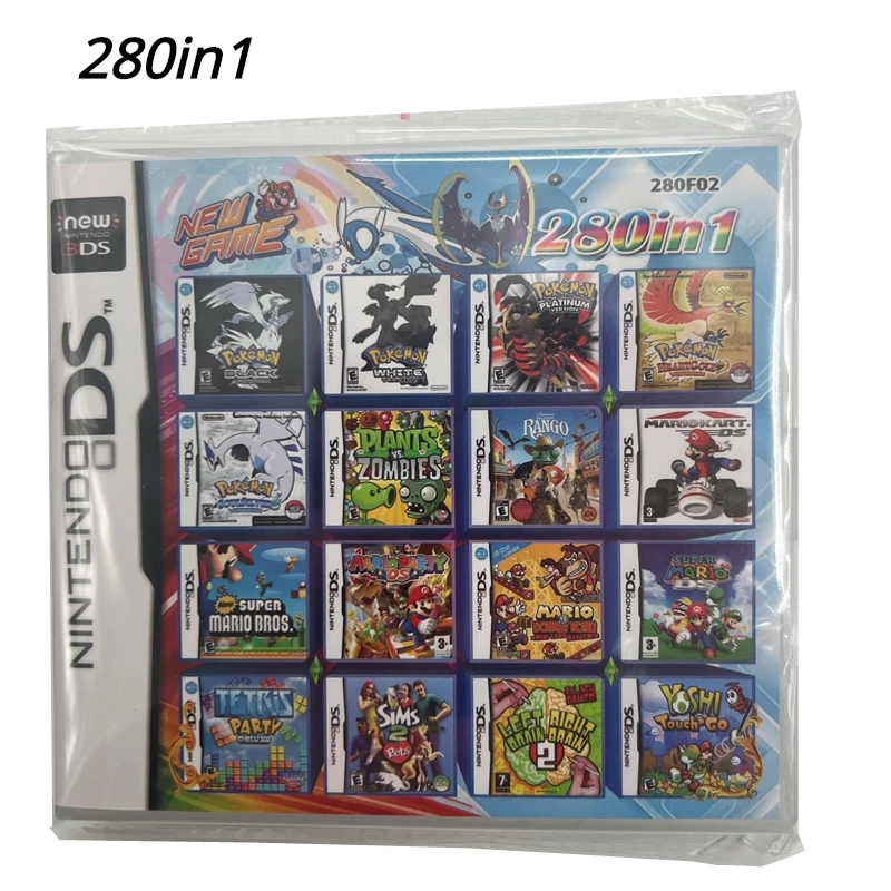 Game Cards 3DS NDS Combo Cards 280 In 1 Cartridge Beginner To Elite Gaming Casual Entertainment Gifts Favorites
Game Cards 3DS NDS Combo Cards 280 In 1 Cartridge Beginner To Elite Gaming Casual Entertainment Gifts Favorites