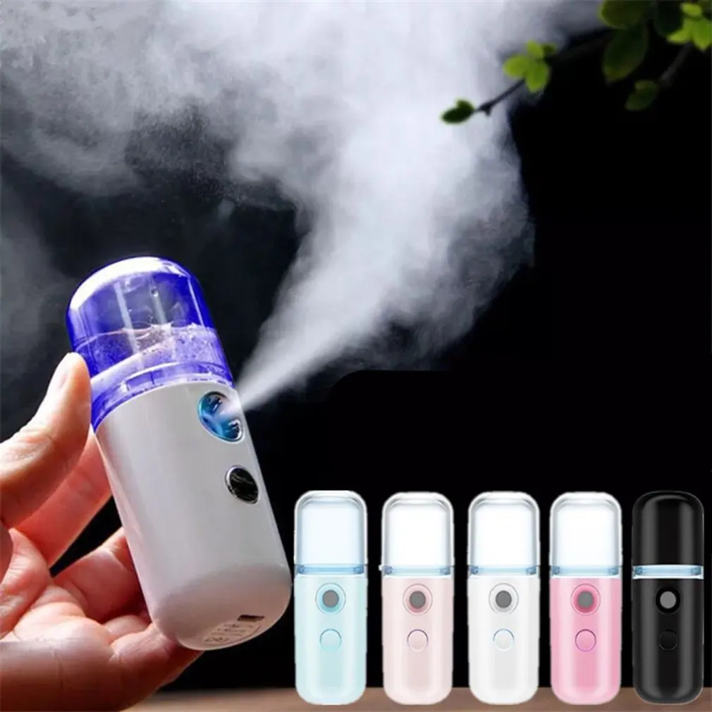 

30ml Car Air Humidifier Mini Nano Facial Sprayer USB Nebulizer Purifier Aromatherapy Essential Oil Diffuser Water Replenishment