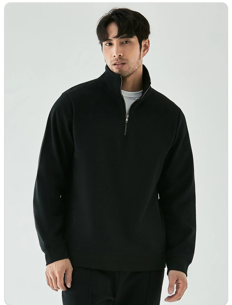 Autumn Men's Sweatshirts Full Sleeve Solid Color Stand Collar Zippers Sporty Hoody Casual Stylish Winter Male Pullovers C5018
Autumn Men's Sweatshirts Full Sleeve Solid Color Stand Collar Zippers Sporty Hoody Casual Stylish Winter Male Pullovers C5018