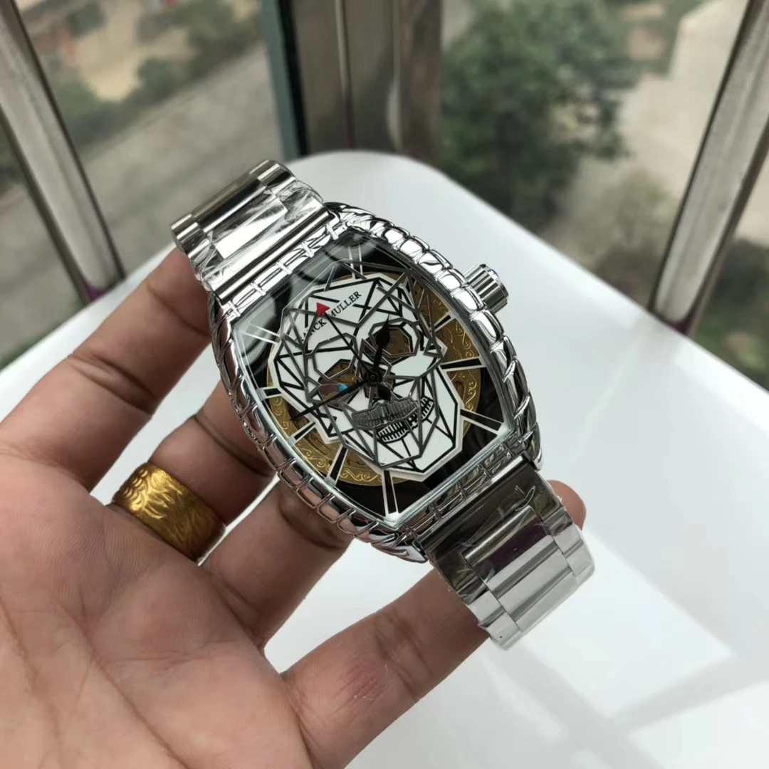46mm -Franck Muller Top TrtarHouse Original Watch Brand AAA FM Skull Watch Automatic Men's Mechanical Watch Fashion Men Gmt
46mm -Franck Muller Top TrtarHouse Original Watch Brand AAA FM Skull Watch Automatic Men's Mechanical Watch Fashion Men Gmt
