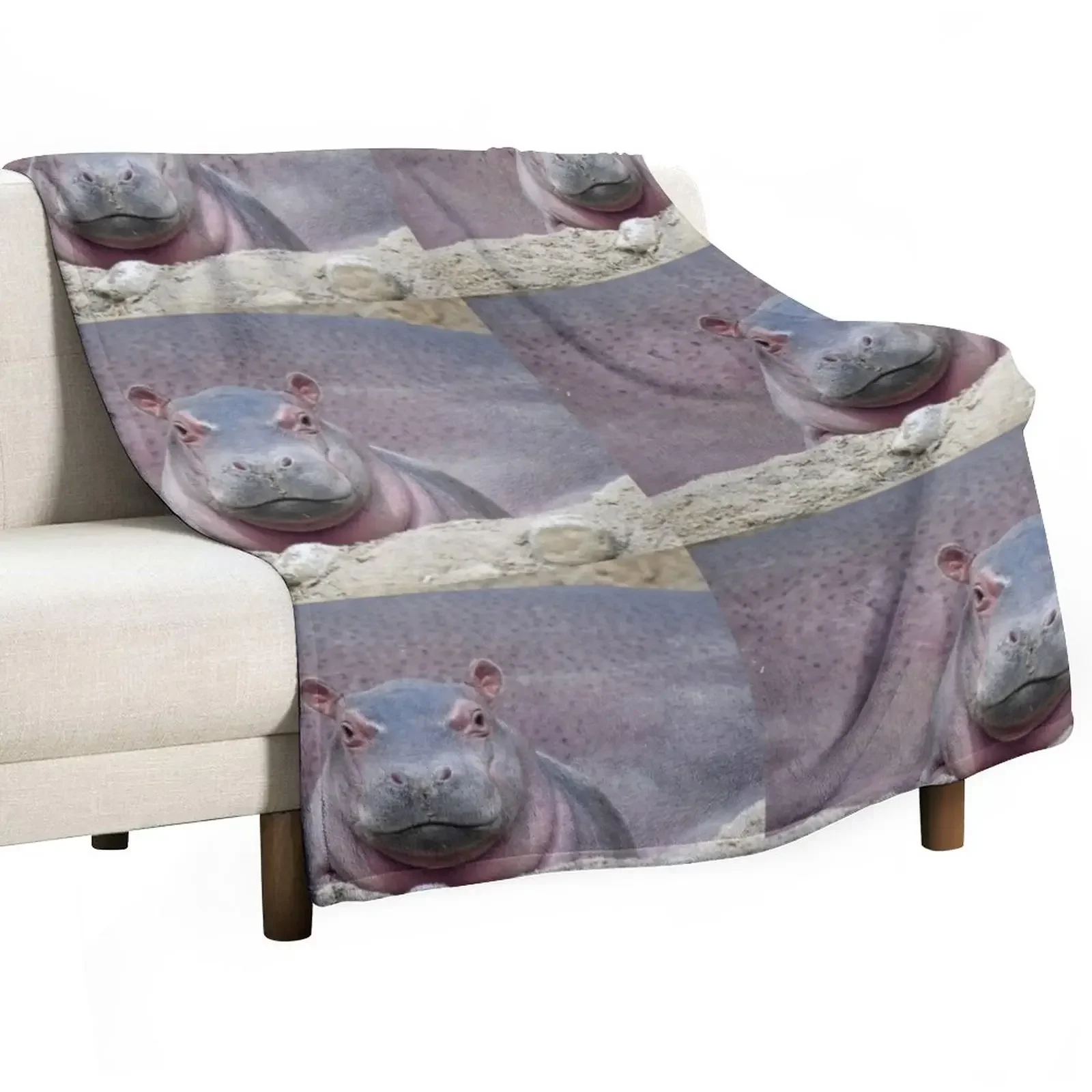 Baby Hippo Fritz at the Cincinnati Zoo Throw Blanket Beautifuls Quilt bed plaid for sofa Blankets 
Baby Hippo Fritz at the Cincinnati Zoo Throw Blanket Beautifuls Quilt bed plaid for sofa Blankets
