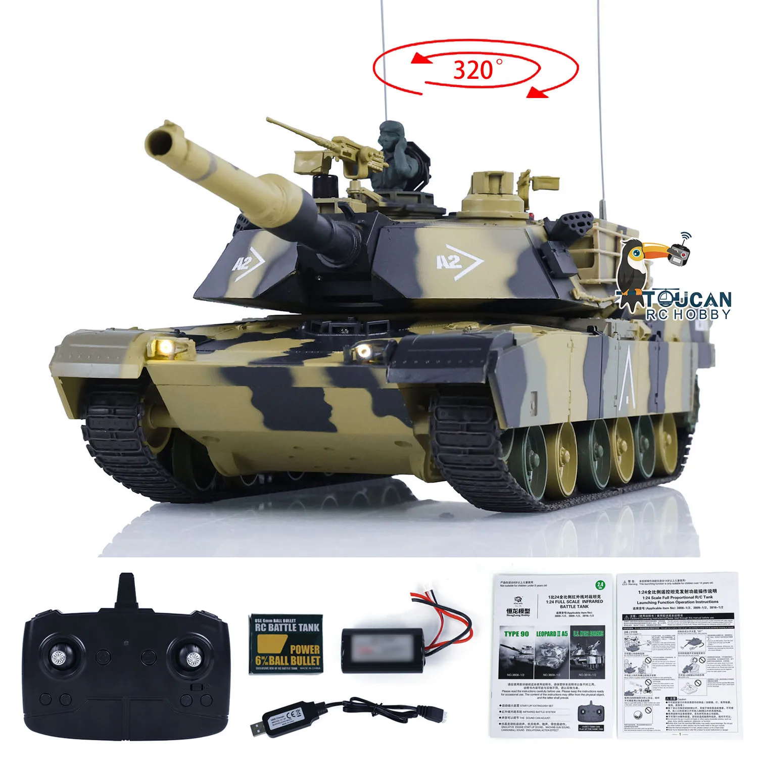 Heng Long 1/24 M1A2 3816-2 Радиоуправляемый Танк Abrams 2,4G игрушки TOUCAN Радиоуправляемый боевой танк модель автомобиля для мальчиков подарки TH23394
Heng Long 1/24 M1A2 3816-2 Радиоуправляемый Танк Abrams 2,4G игрушки TOUCAN Радиоуправляемый боевой танк модель автомобиля для мальчиков подарки TH23394
